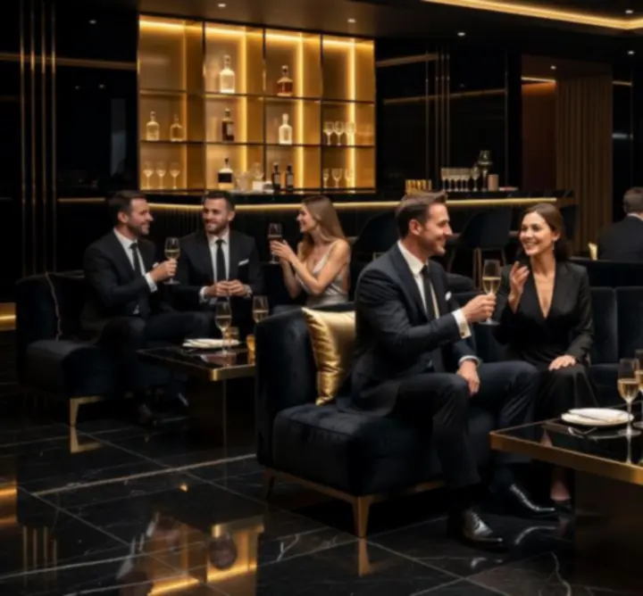 Elegáns éjszakai esemény After Hours Venue hangulatos belső terében